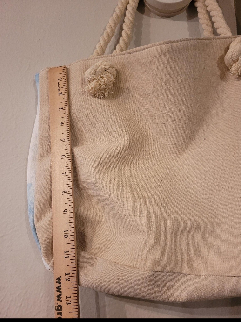 Tie-Dye Pastel Rope-Handle Tote Bag - Unbranded - Picture 3 of 4